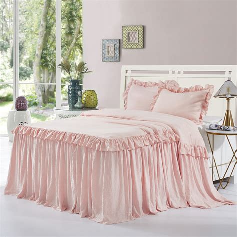 king ruffled bedspread